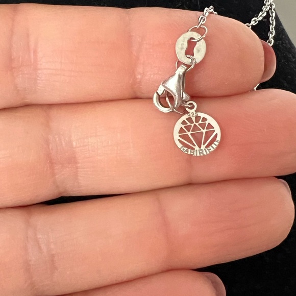 GABI RIELLE Sterling Silver Cubic Zirconia Station Wrap Long Necklace - Picture 6 of 10